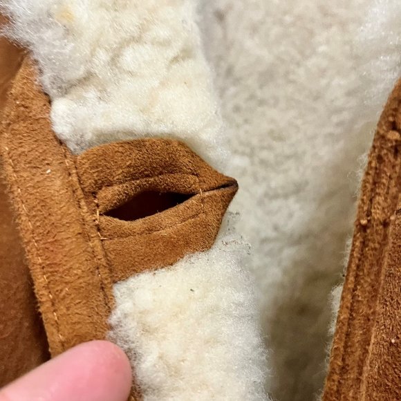 Women's Authentic Sherpa Coat - Tobacco - New - Size Large - Picture 2 of 4